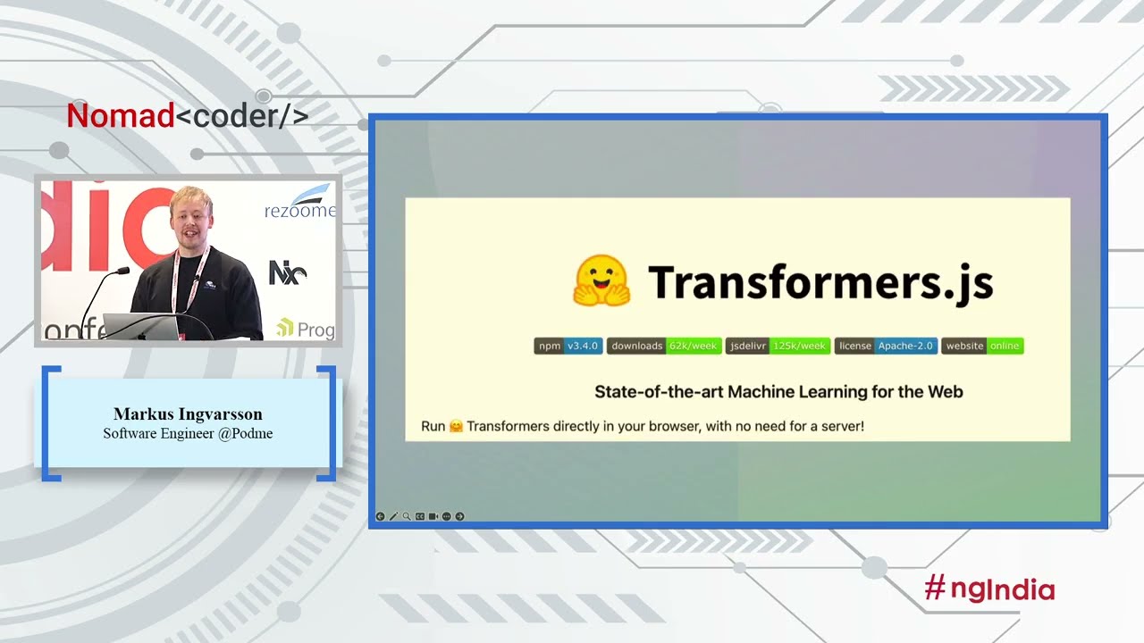 ng-India 2025 | Intelligent Frontends: Angular and Transformers.js  by Markus Ingvarsson