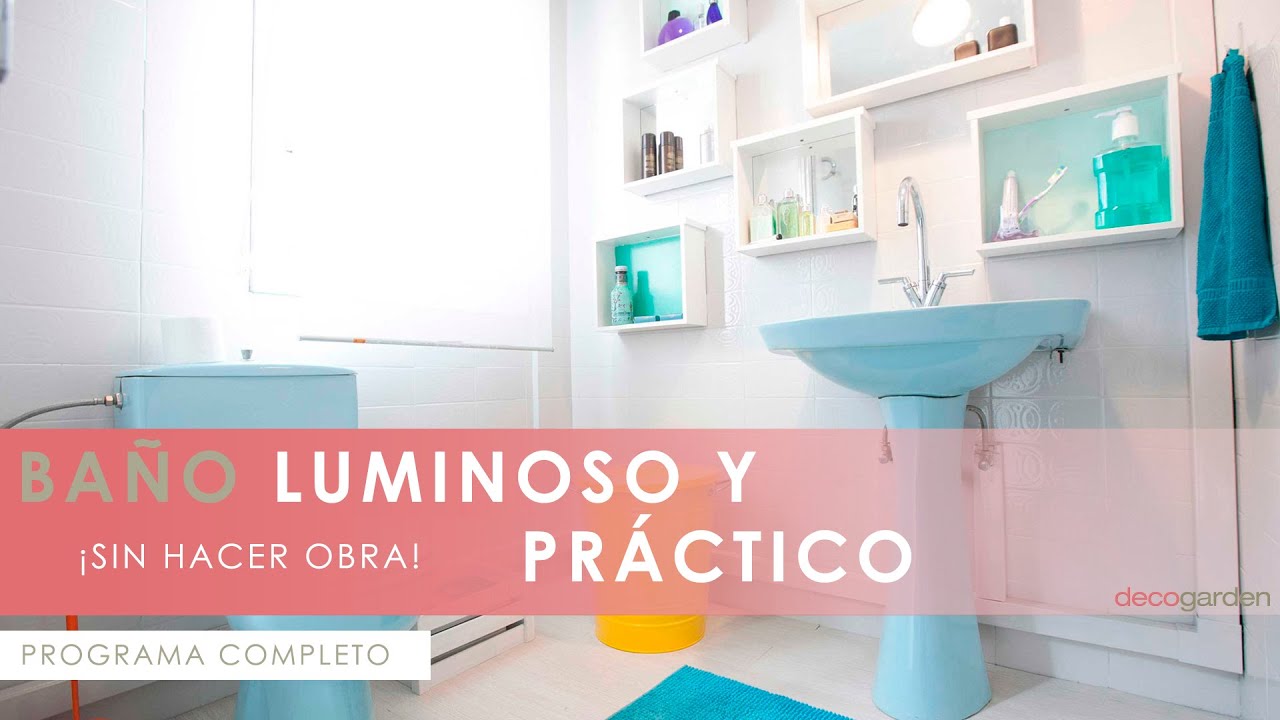 Decorar un CUARTO DE BAÑO luminoso y práctico 🚿 😍 ¡SIN HACER OBRA! 🚽🛁 Decogarden