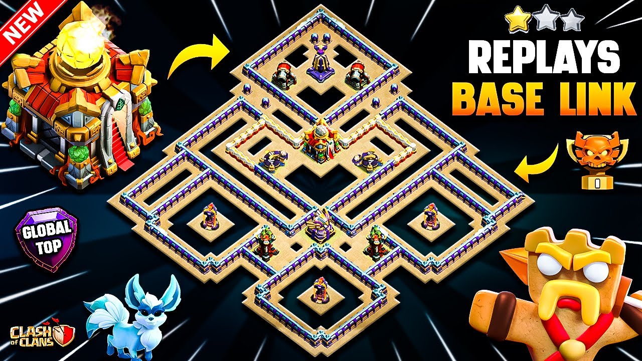 100% SECURE TH16 War Base Link With Replays | Only 1 Star Town Hall 16 Base | Best TH16 Legend Base