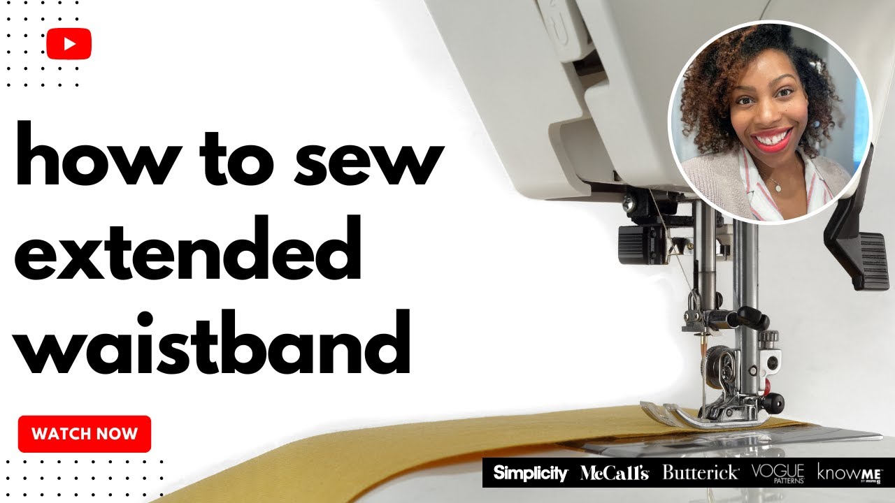 How to sew an extended waistband | sewing | learn to sew
