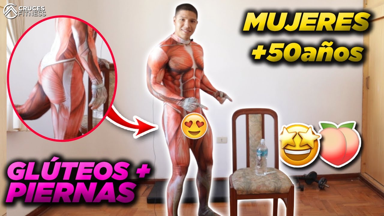 ✅📅RETO: GLÚTEOS Grandes y Piernas Firmes para MUJERES +50 Años (Problemas RODILLA) 🍑🪑¡HAZ ESTO!