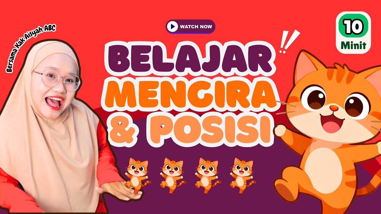 Belajar Mengira dan Posisi bersama KakAisyahABC | BINGO