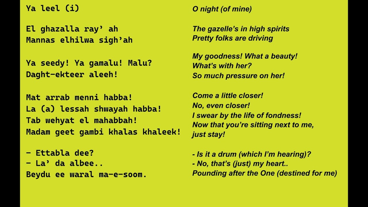 El Ghazala Ray-a (LYRICS&deg; - Karim Mahmoud Abdelaziz (Feat. Mohamed Osama) (English-Arabic)