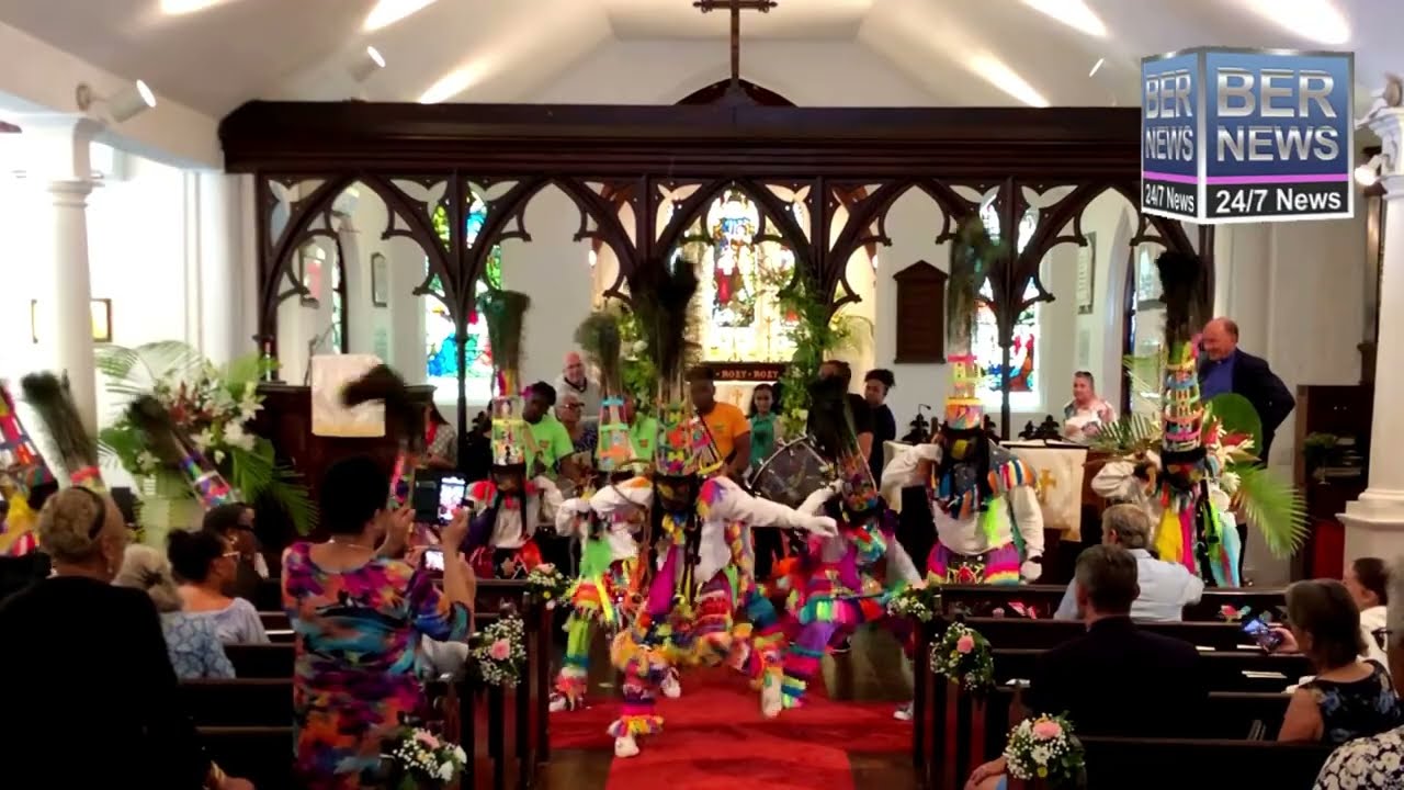 Gombeys Perform At Holy Trinity Church, June 2 2023