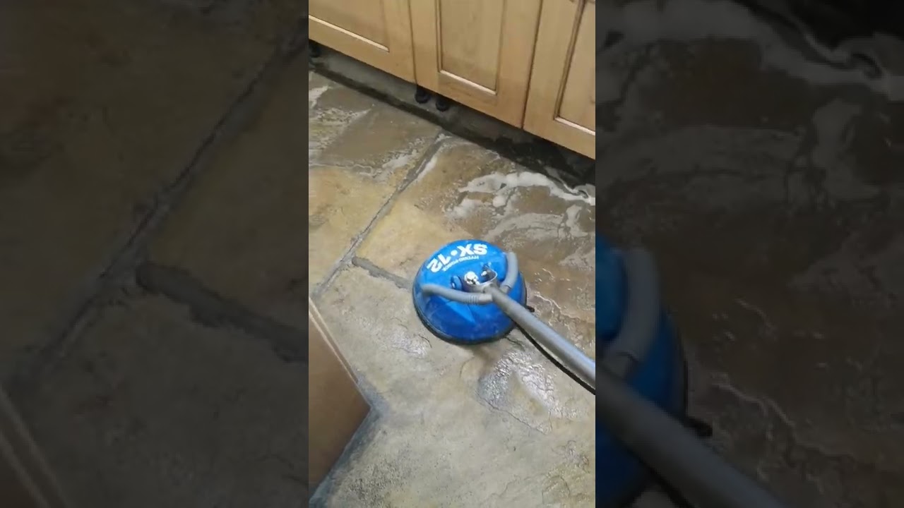 100 Year old Yorkshire Stone floor deep cleaned and sealed. #floorcareleeds #stonefloorcarefabricmax