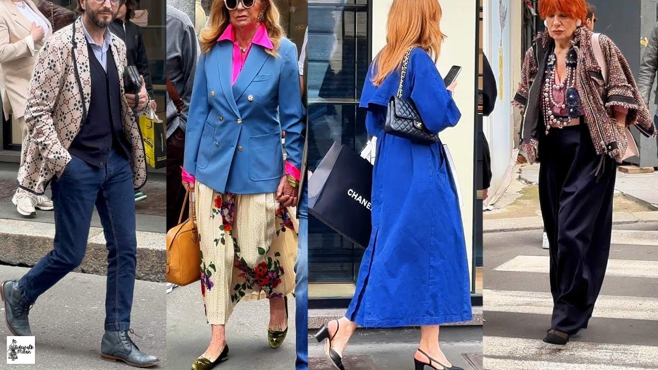 19°c Spring Street Style in Milan | May 2024 Fashion Inspiration Italian Style | | Sidewalk Milan