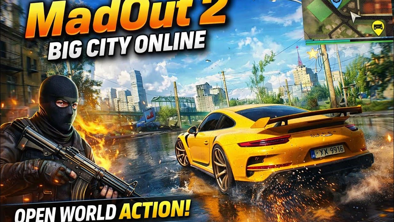 MadOut2 BigCityOnline – Open World Crime Action Game 🚗💥 #gaming 