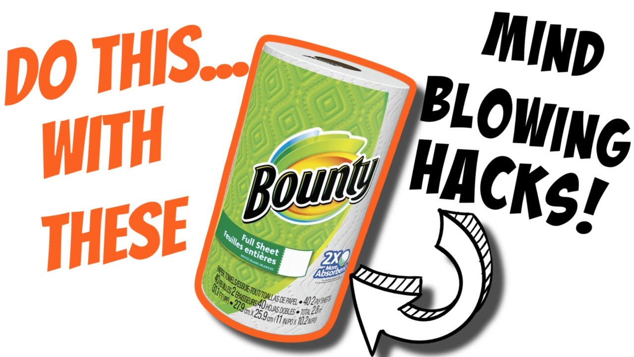 GRAB some PAPER TOWELS for these MIND BLOWING HACKS!