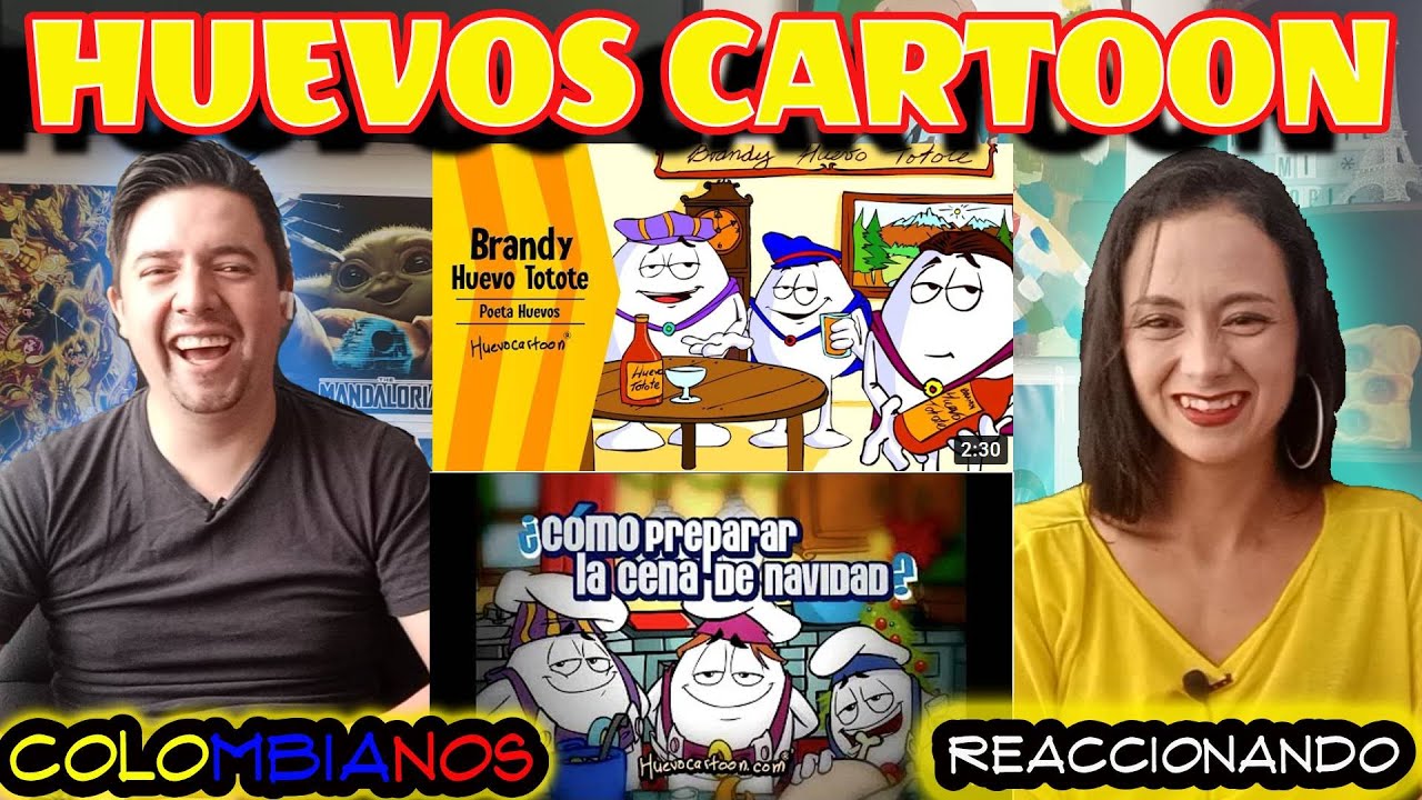 Reacción a HUEVOS CARTOON POETA HUEVOS: La cena de Navidad | Brandy Huevo Totote **morimos de risa**