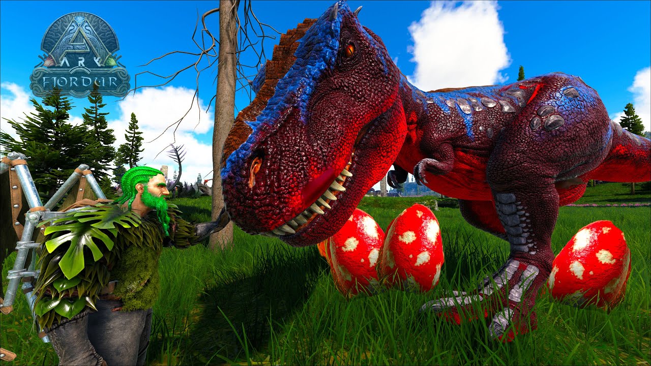 HE CREADO TIRANOSAURUS REX MUTADO PARA COMBATE!! Dinosaurio Rex inteligente y fuerte! Fjordur ARK