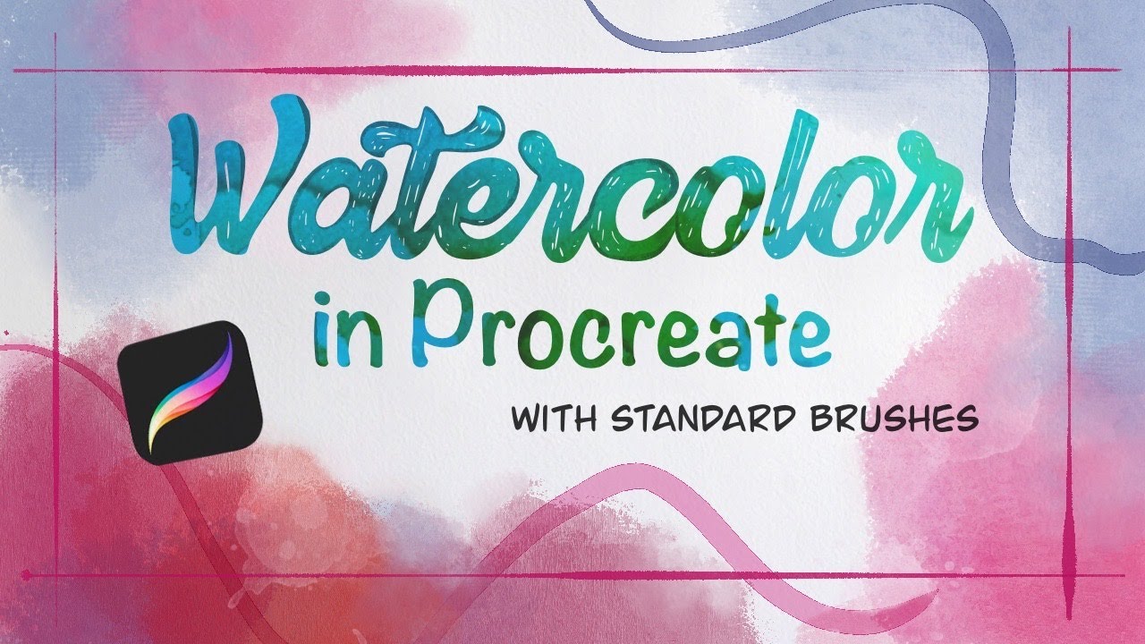 Урок по акварели в Procreate с использованием ТОЛЬКО стандартных кистей