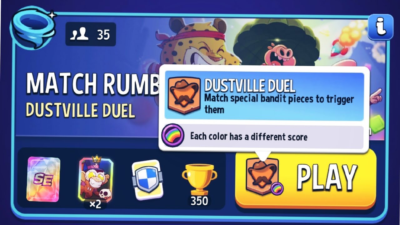 Match rumble destville duel rainbow match masters gameplay