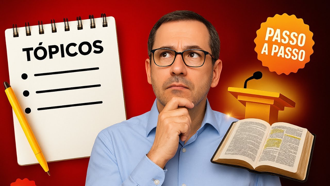 🔴[AO VIVO] Como Montar uma Pregação do Zero e Sair com o Esboço Pronto
