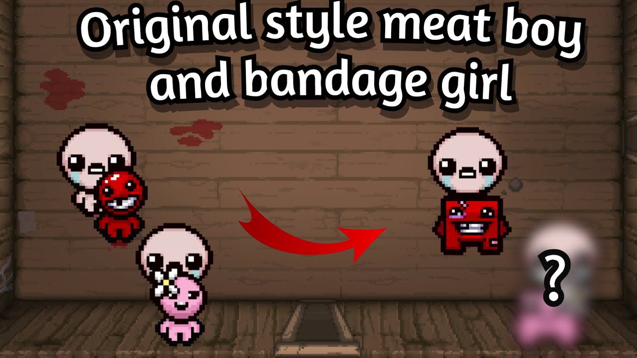 Old and original style meat boy/bandage girl comparison.