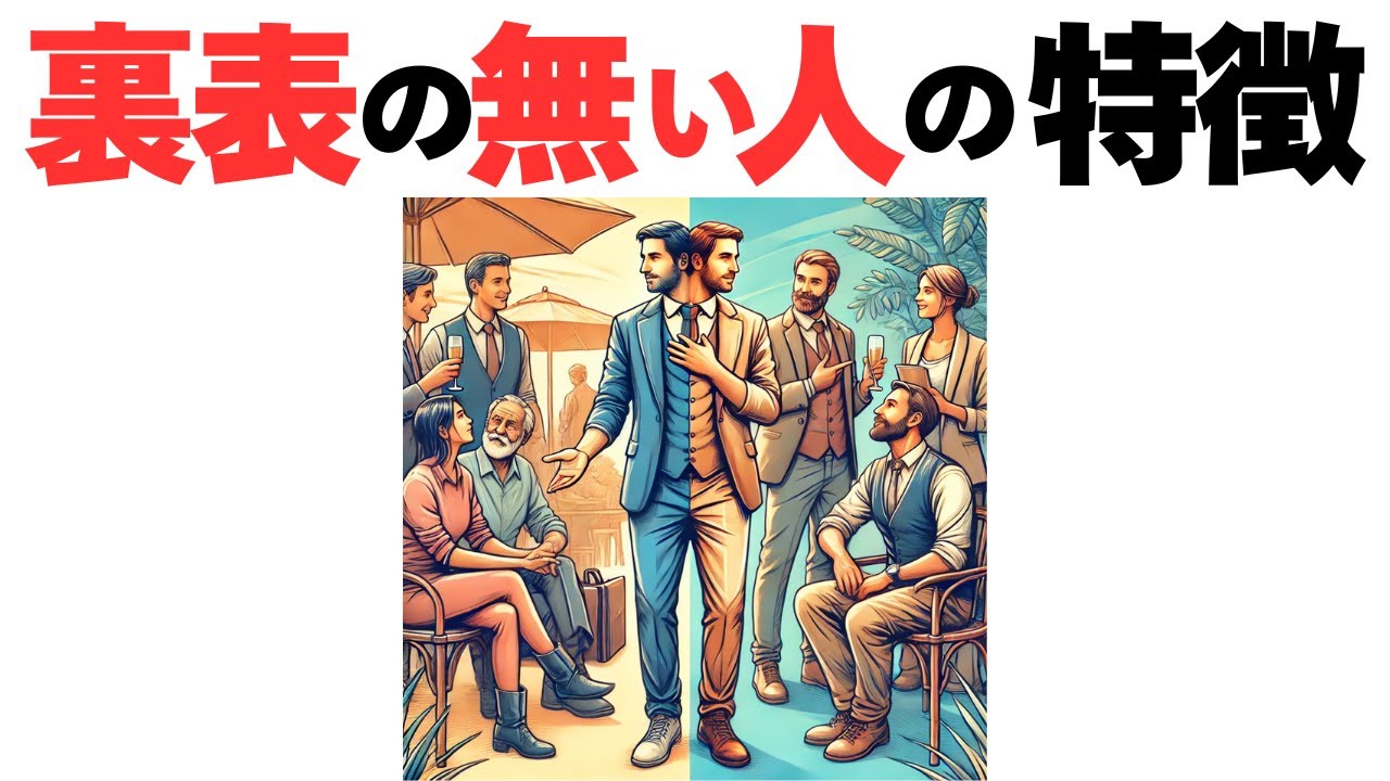 【雑学】裏表のない人の特徴！意外な共通点とは？