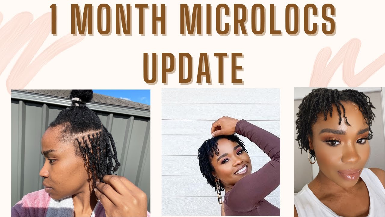 1 MONTH DIY MICROLOCS UPDATE: 360 view and some weekly footage, Itch scalp, Shrinkage, Ugly stage...