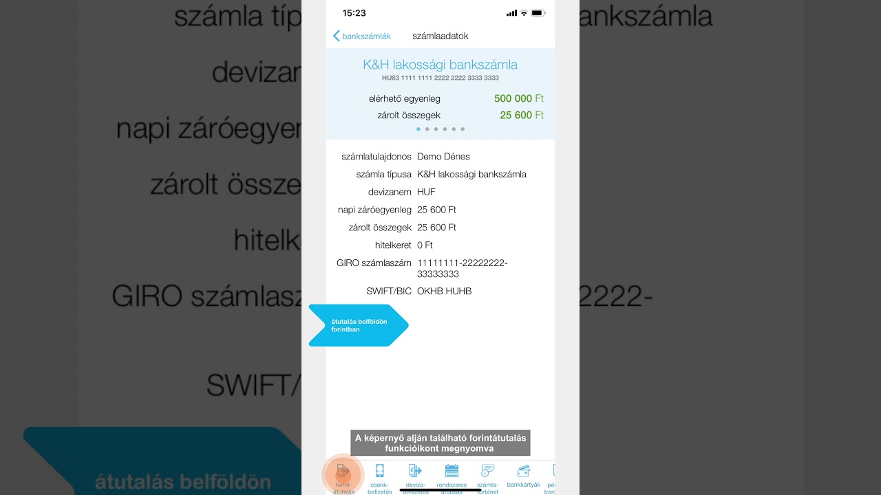 K&H mobilbank: elektronikus utal&aacute;s