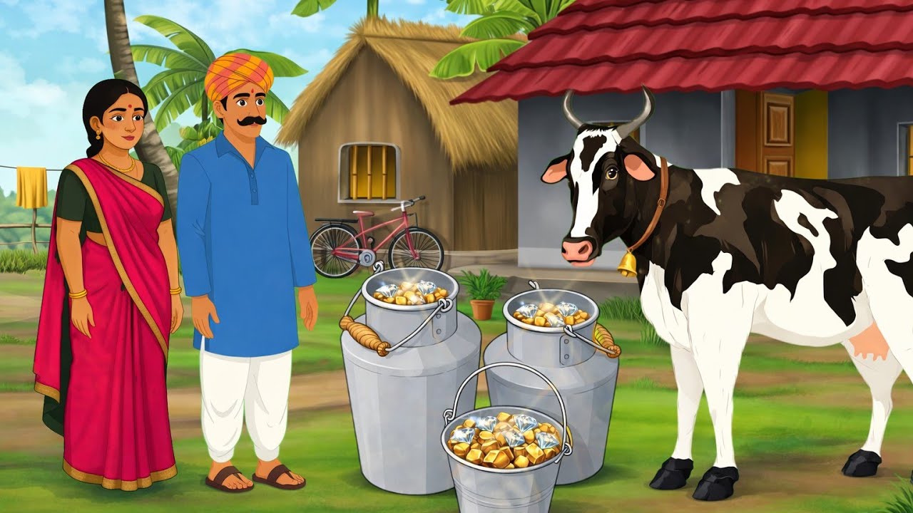गरीब किसान की जादुई गाय।। Hindi moral story ।। Hindi kahaniya 