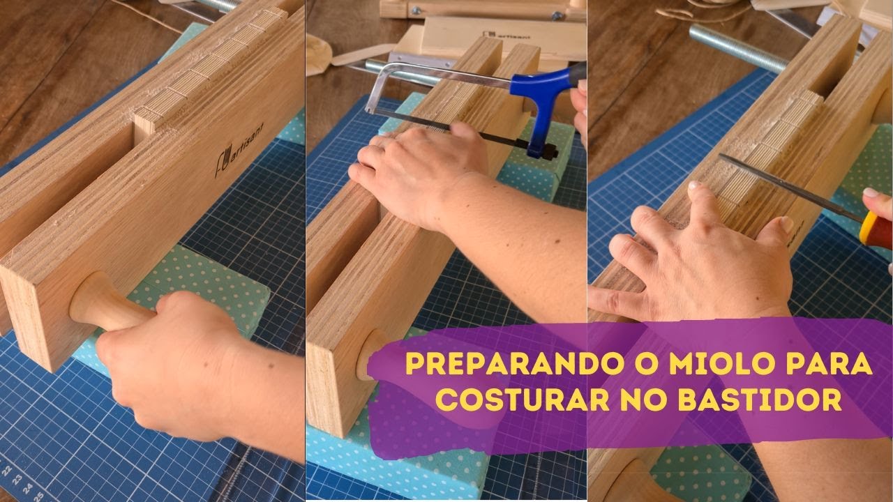 Encadernação Tradicional - Tábua de Encaixe, Prensa e Bastidor Artisant - Parte 1