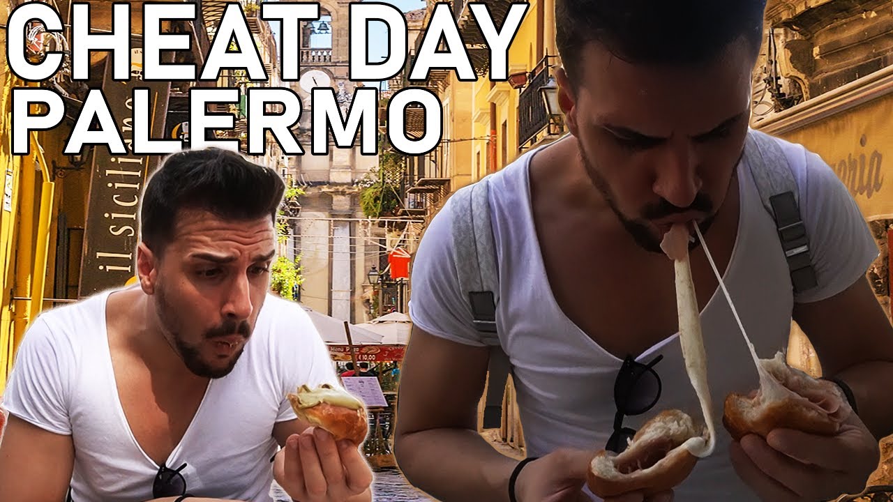 Paki Eats per L' ITALIA | VLOG CHEAT DAY | PALERMO FOOD PORN | MAN VS FOOD ( 3 Episodio) #cheatday