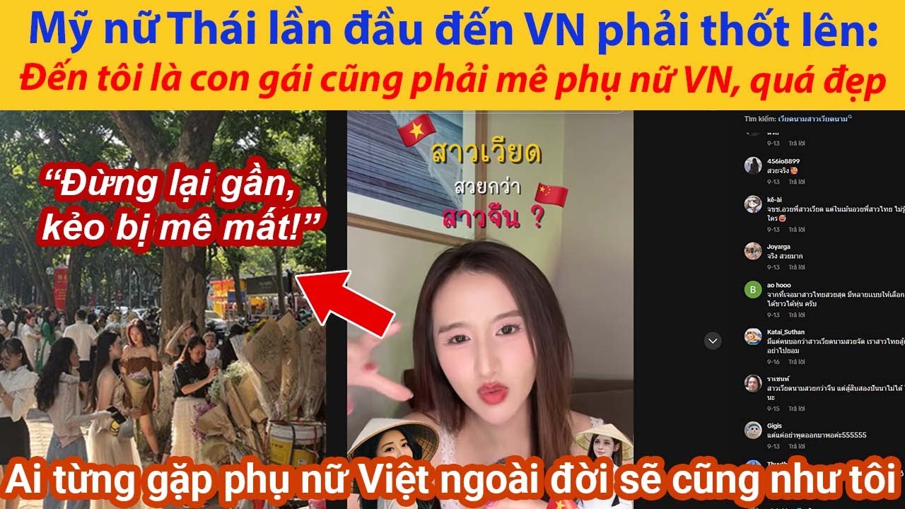 Mỹ nữ Thái lần đầu đến Việt Nam phải thốt lên: Đến tôi là con gái cũng phải mê phụ nữ VN, quá đẹp