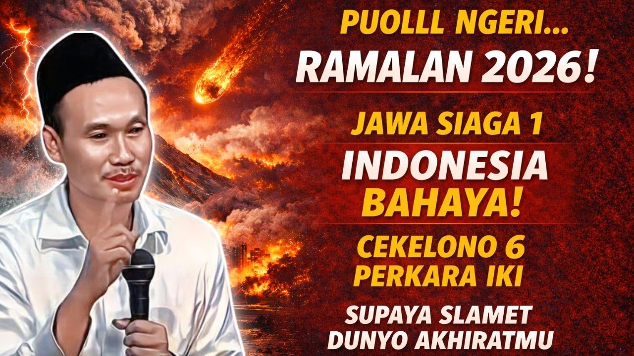 PUOLLL NGERI... RAMALAN 2026 JAWA SIAGA 1 INDONESIA BAHAYA CEKELONO 6 PERKARA IKI #gusbahaterbaru 