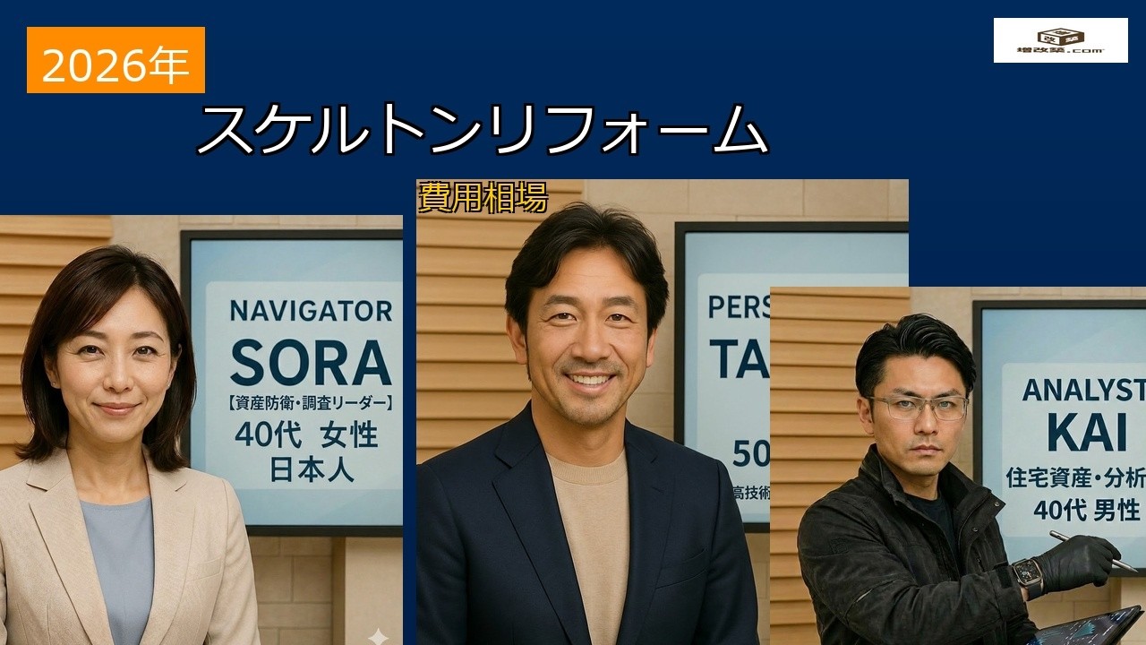 増改築.com【「【衝撃】35年ローンの闇｜2000万円がゴミに変わる瞬間｜スケルトンリノベで100年資産へ式】木造戸建て性能向上リフォーム専門チャンネル