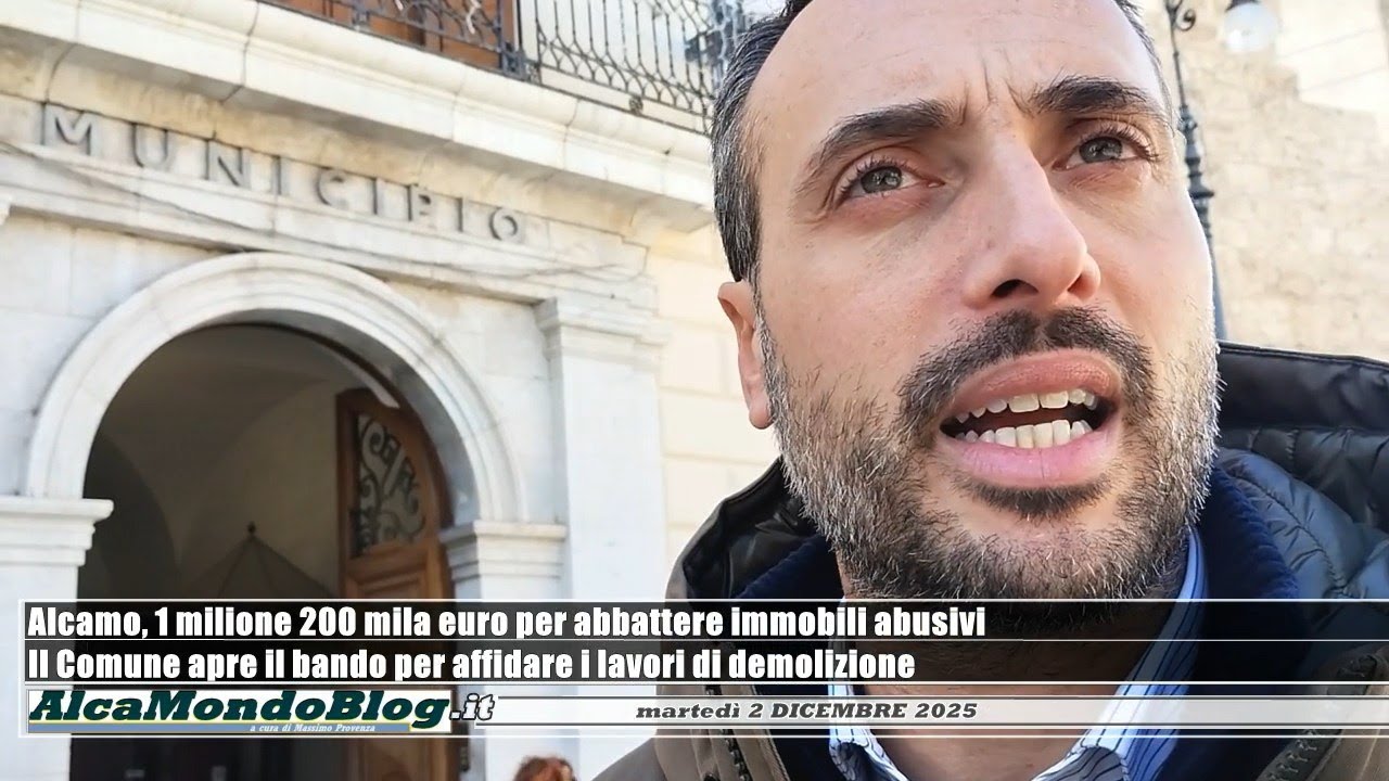 Alcamo, bando comunale da 1 milione 200 mila euro per affidare la demolizione di immobili abusivi