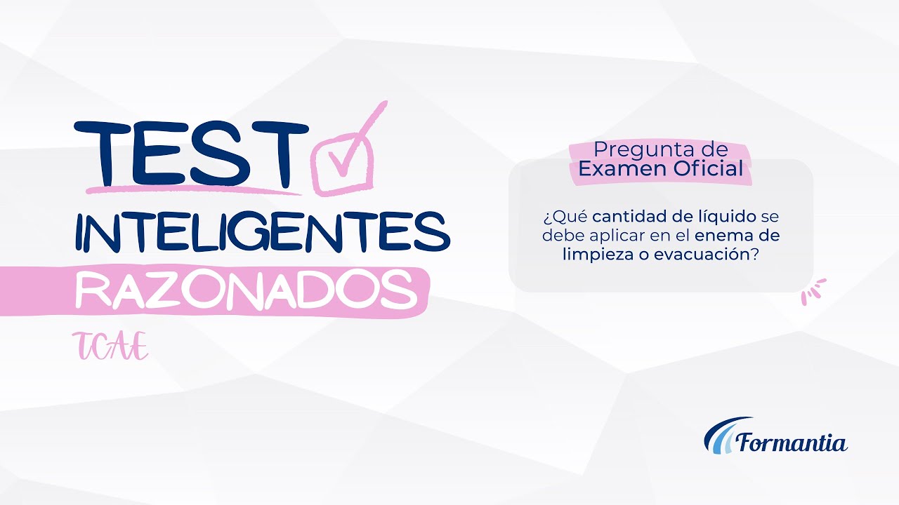 🟣 TCAE - Test de Oposici&oacute;n - Pregunta de Examen Oficial N&ordm;27 OPE SES 08