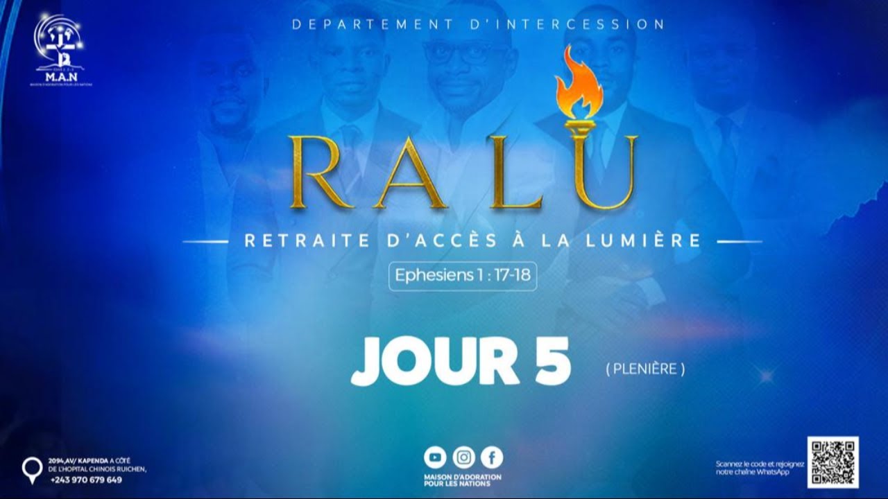 🔥 RALU – JOUR 5 | PLENIERE🔥 ✨ RETRAITE D’ACCÈS À LA LUMIÈRE ✨