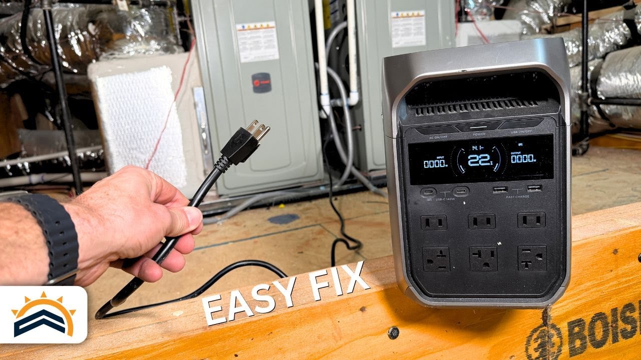 How To Power A Gas Furnace In A Power Outage |  Simple Power Cord Install!