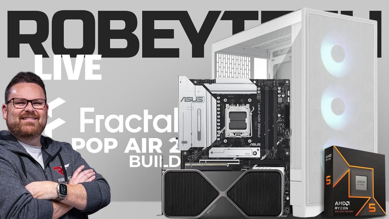 Fractal Pop Air 2 Gaming PC Build | Ryzen 5 9600x RTX 5070 Setup