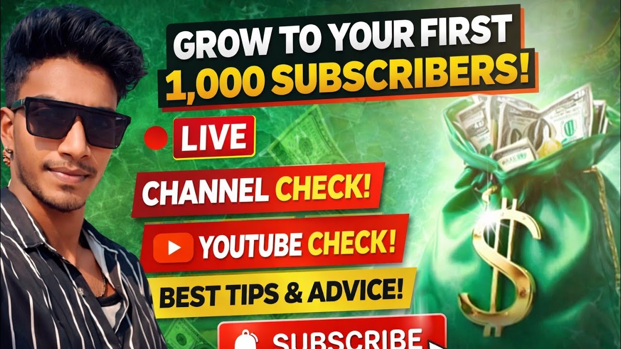 Grow 1000+ subs | How to grow channel | live channel checking | growth question
