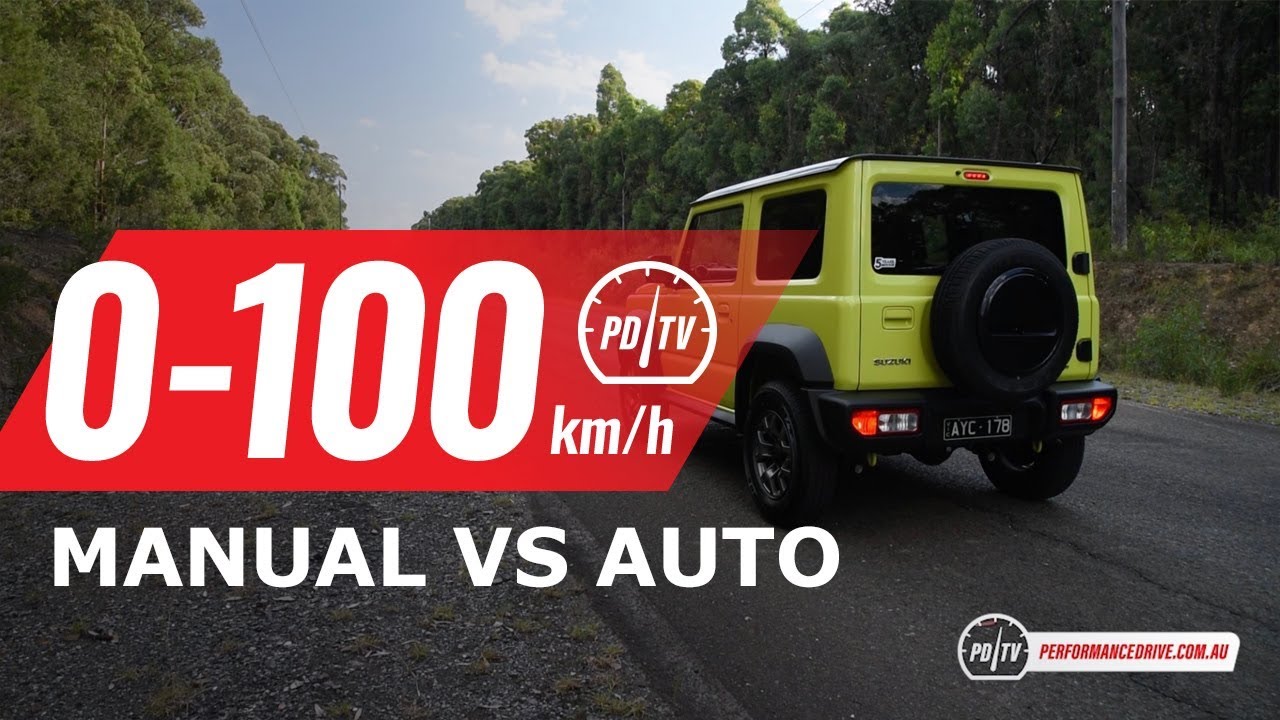 Suzuki Jimny 2019 года разгон от 0 до 100 км/ч и звук двигателя (механика vs автомат)