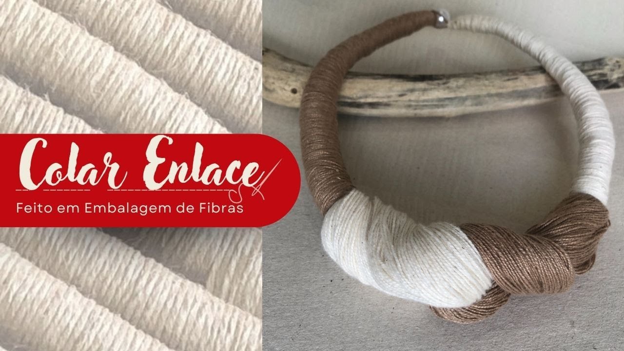 Colar Têxtil | Artesanato Lucrativo | Acessório em Fiber Emballage