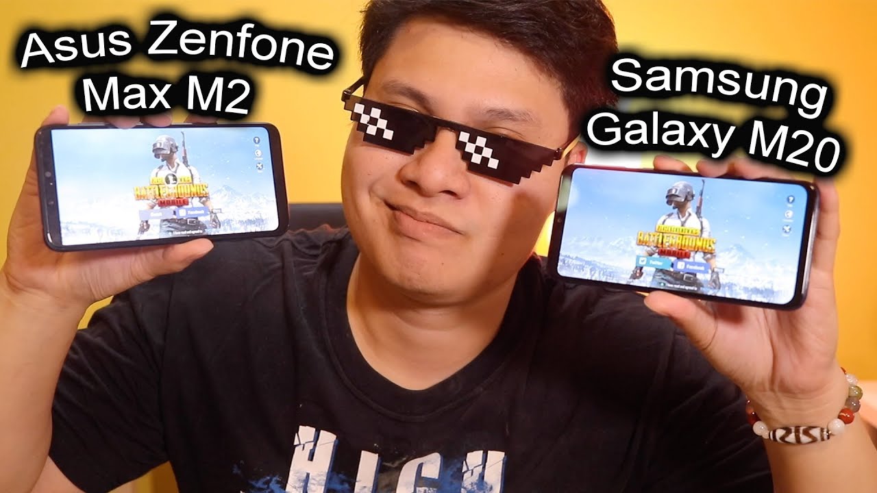 Samsung Galaxy m20 vs Zenfone Max M2 speed and pubg test