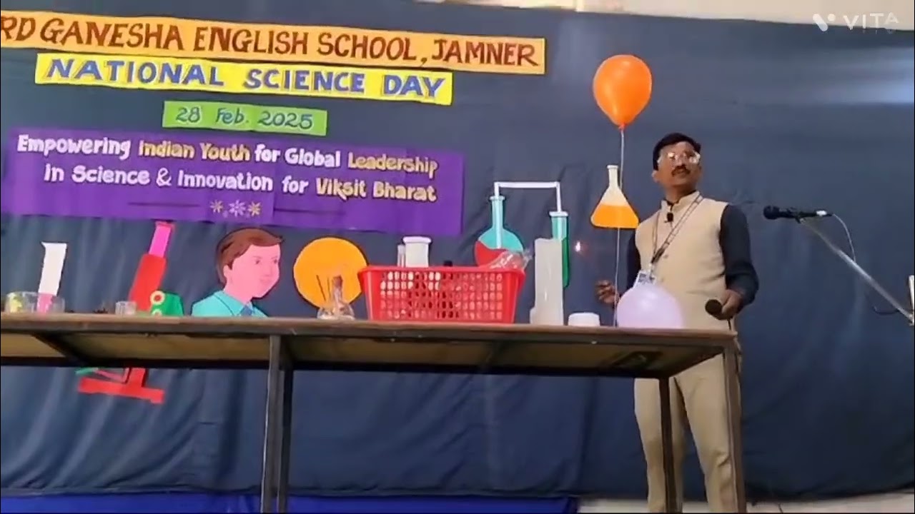Science day celebration in Lord Ganesha English School Jamner,   Amazing Science Experiments