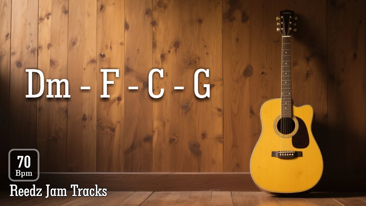 Drift Away - D Dorian Acoustic Guitar Backing Track | Ballad 70 Bpm