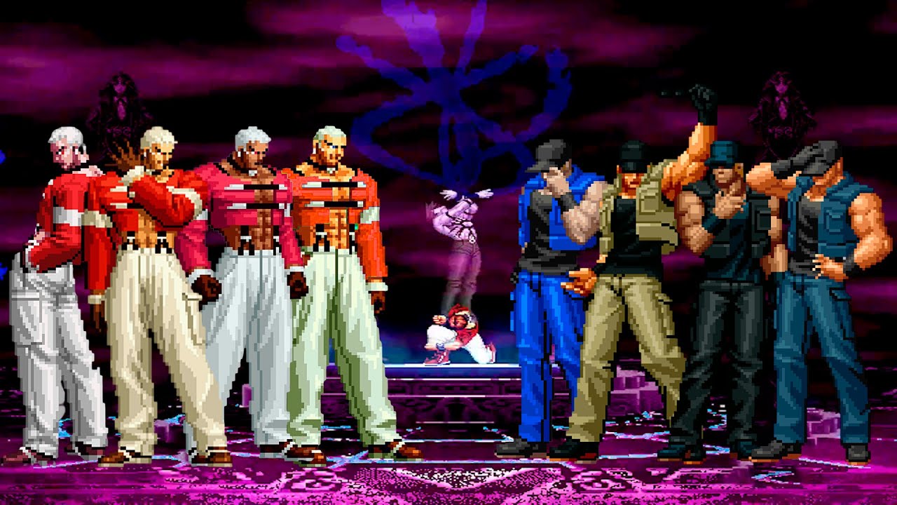 [KOF Mugen] Yashiro Nanakase Team vs Clark Steel Team