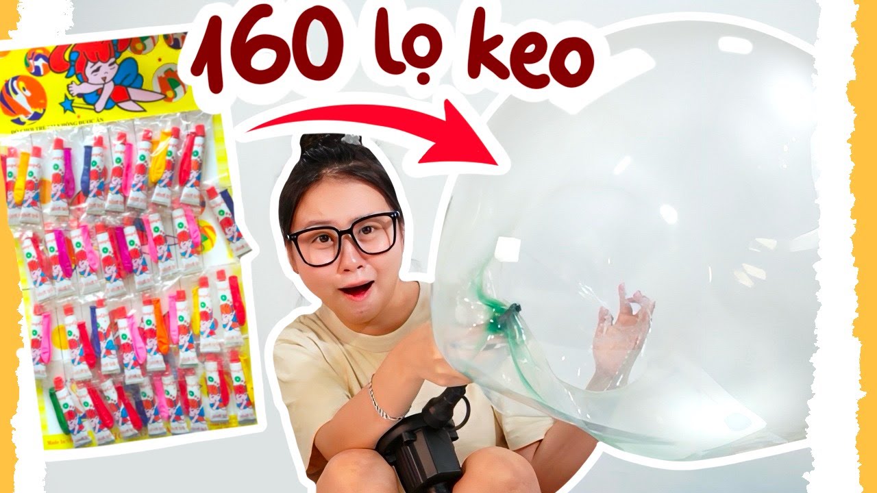 THỔI QUẢ BÓNG SIÊU TO BẰNG KEO THỔI BONG BÓNG TUỔI THƠ | Beisme