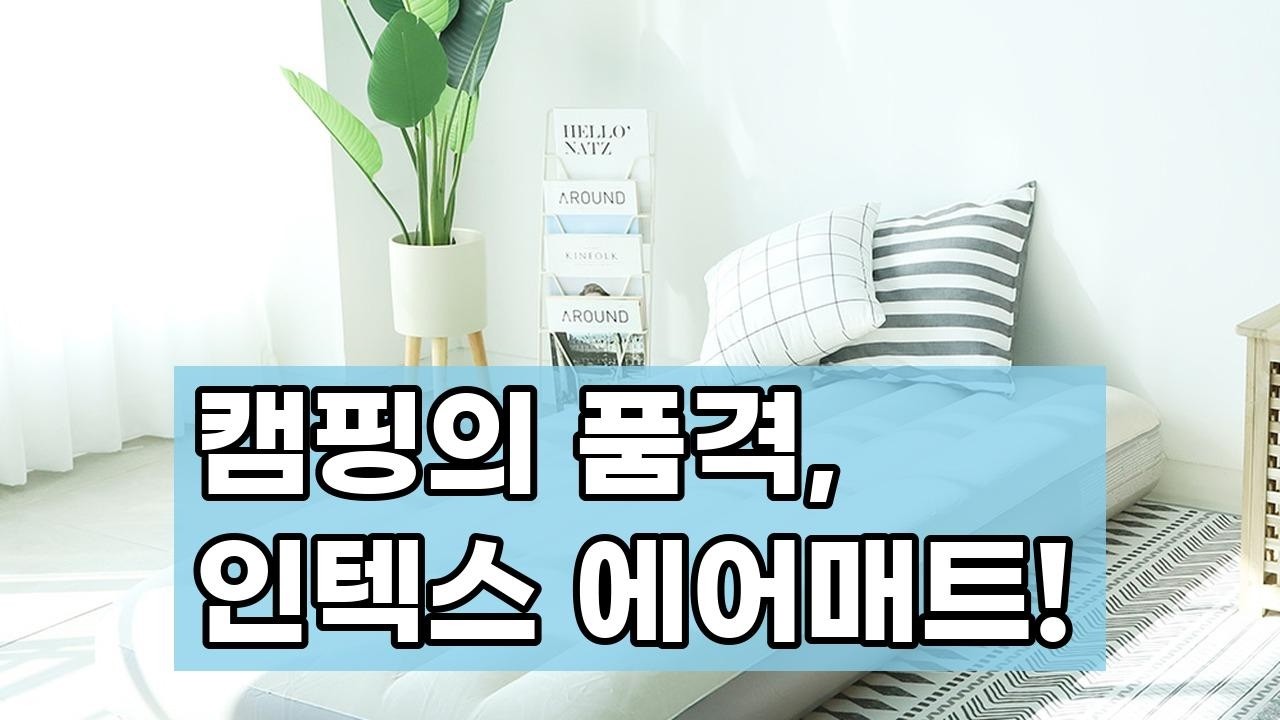 인텍스 에어매트 광폭싱글: 캠핑도 집처럼 편안하게! 휴대용 매트리스 추천