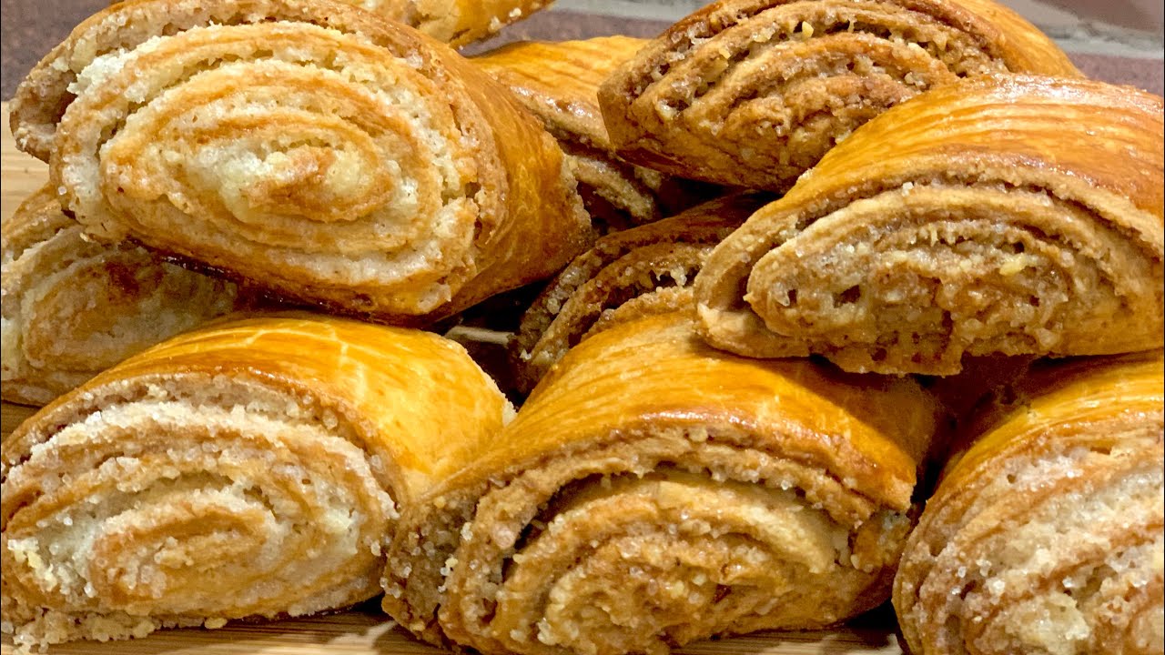 Курабийки Гата -с два вида пълнеж, невероятно вкусна и лесна рецепта/Слоёное печенье Гата-вкуснейшее