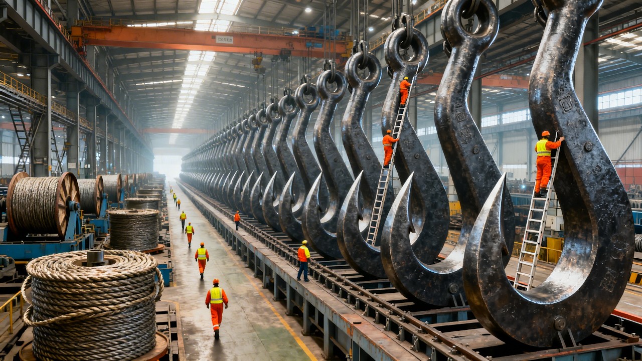 50.000 Tonnen Druck: Die Herstellung der stärksten Haken der Welt