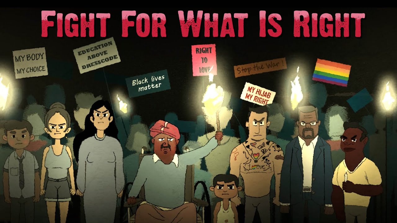 Fight For What Is Right | World Human Rights Day | No To War | An Equal World | Animation | Message