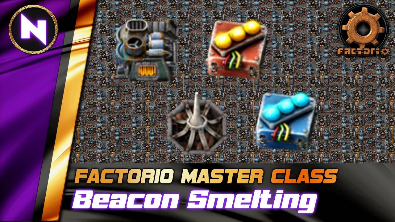 End-game SMELTING with Beacons and Modules | Factorio Tutorial/Guide/How-to