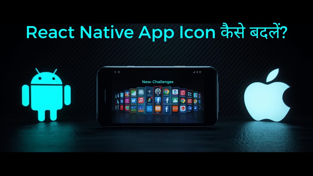 🚀 React Native App Icon Change कैसे करें? | Android & iOS Step-by-Step (Hindi)