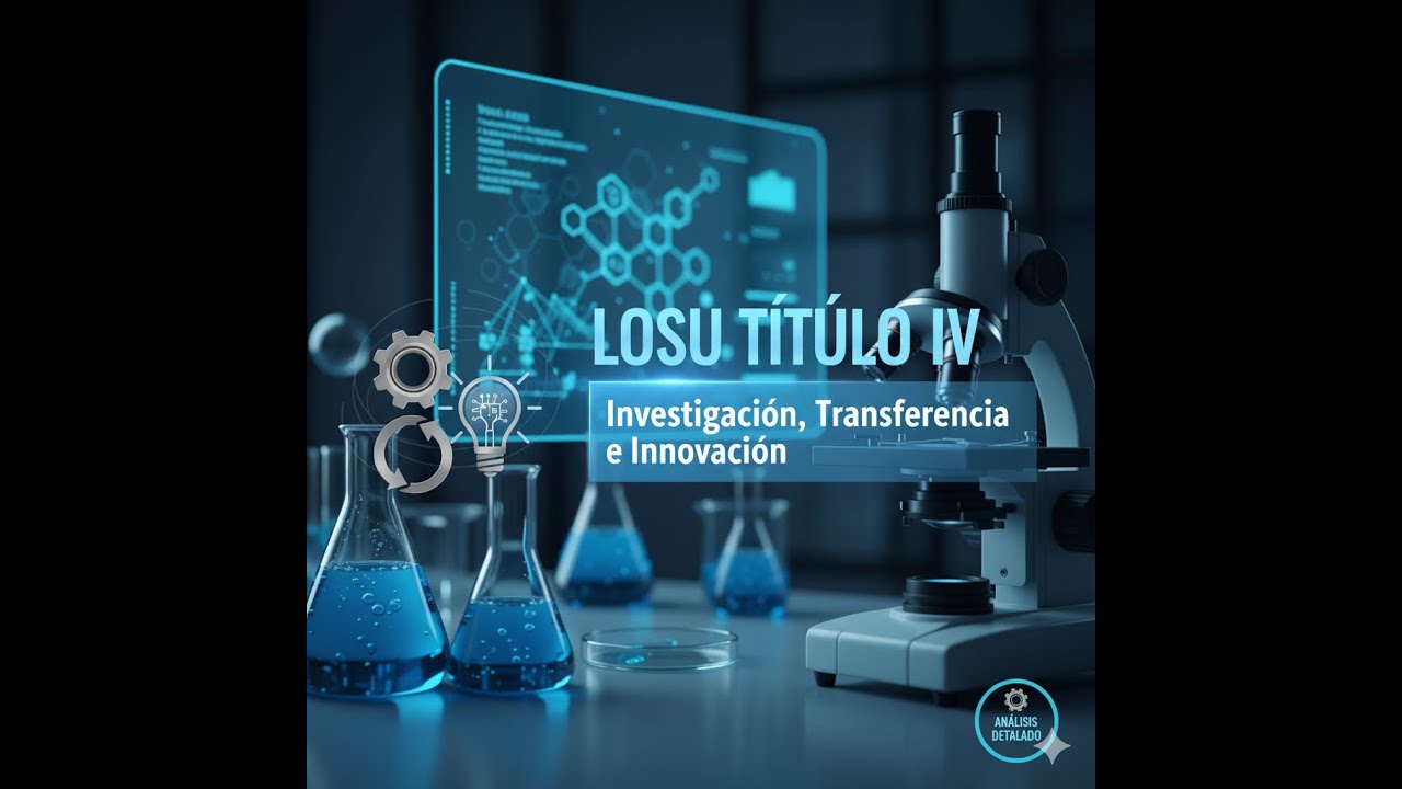 LOSU Título IV.- Investigación, Transferencia e Intercambio del Conocimiento y la Innovación