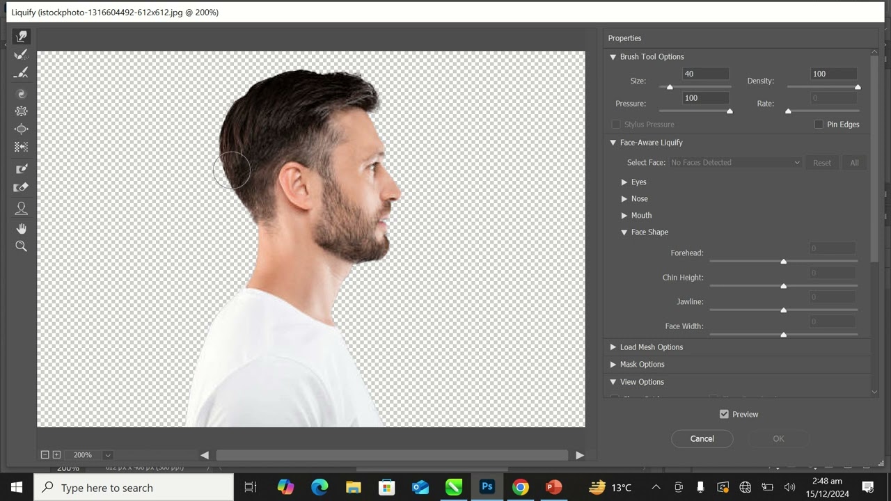 How to Apply the Liquify Effect on Pic in Photoshop