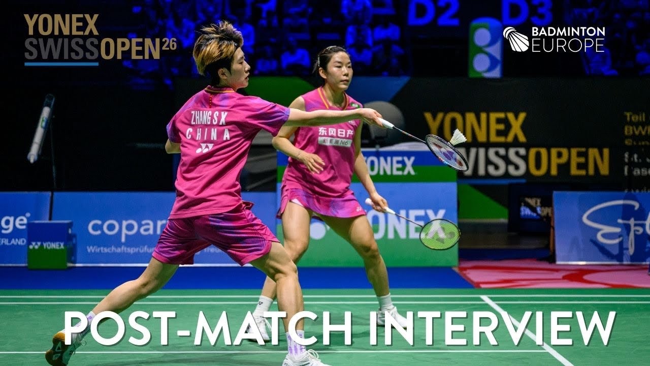 Jia Yifan / Zhang Shuxian Reach Swiss Open Final 🇨🇭 | Post-Match Interview