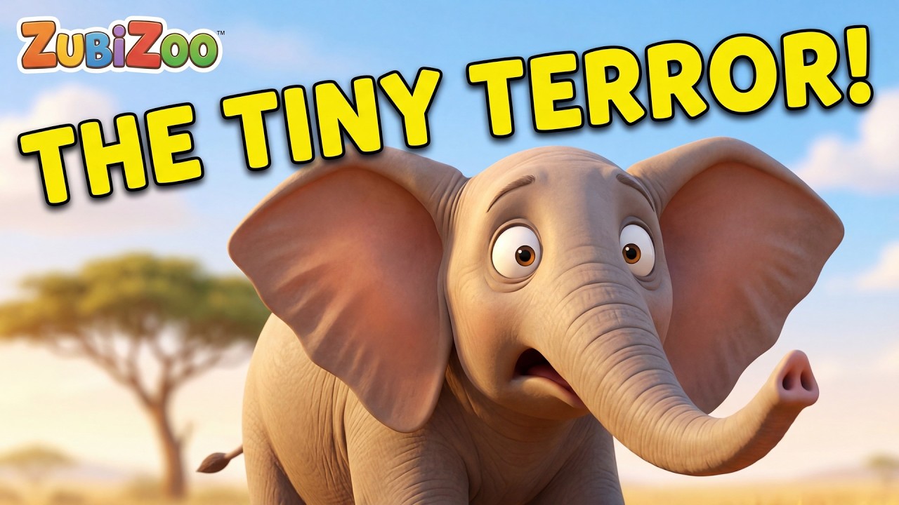 The GIANT Elephant's TINY Secret! | Animal Cartoons | ZubiZoo